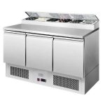 Ice-A-Cool ICE3869GR 3 Door Refrigerated Saladette Prep Counter 380 Litres