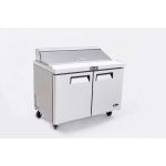 Atosa MSF8302 Heavy Duty 2 Door Prep Counter 340 Litres  with 6 x 1/3 GN pans