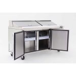 Atosa MSF8304 Heavy Duty 3 Door Prep Fridge 930 Litres  with 18 x 1/6 GN pans