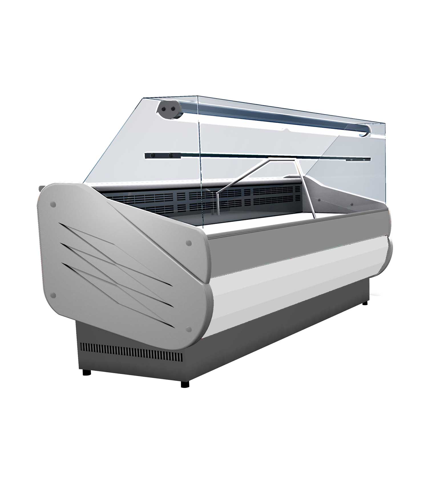SALINA80250VD Sterling Pro SALINA80/250VD Flat Glass Serveover Counter  2.5m / 1.38m² Deck - Image 1