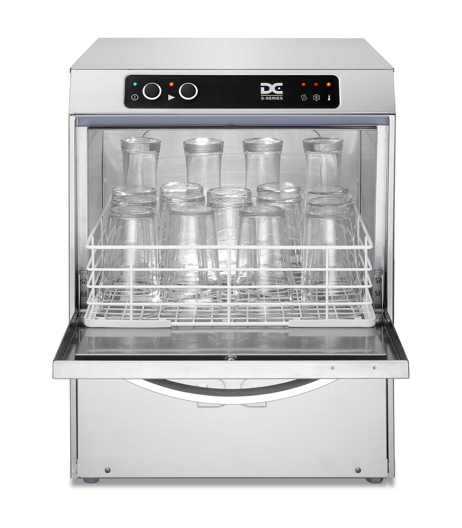 SG40ISD DC Standard Range SG40ISD Glasswasher with Integral Softener and Drain Pump 400mm Rack 18 Pint Capacity - Image 1