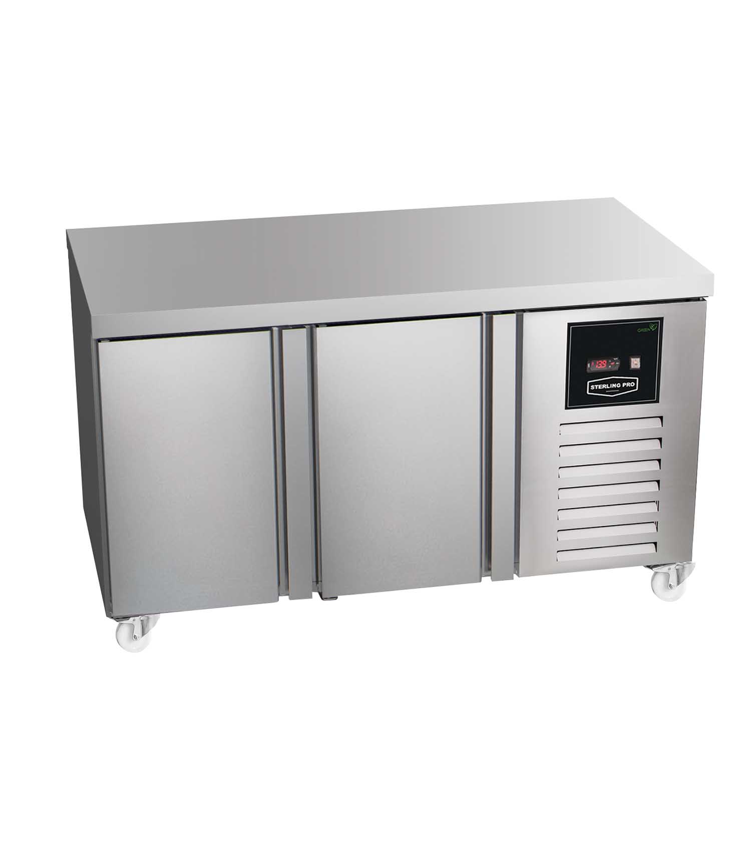 SPI-7-135-20 SP_1 Sterling Pro Green SPI-7-135-20-SP Refrigerator 2 Door Counter 290 Litres - Image 1