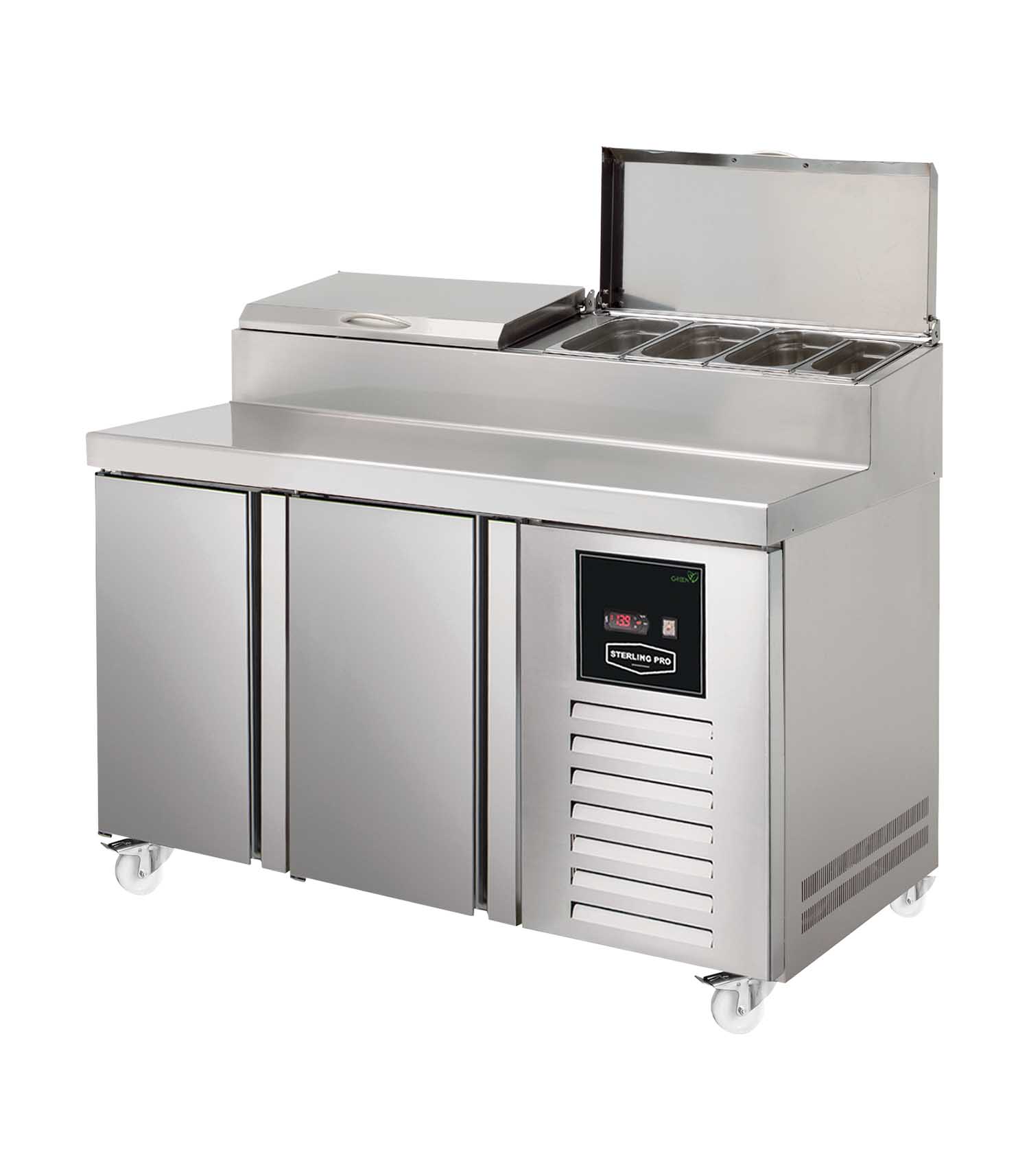 SPIZ-135_1 Sterling Pro SPIZ-135 2 Door Refrigerated Preparation Counter - Image 1