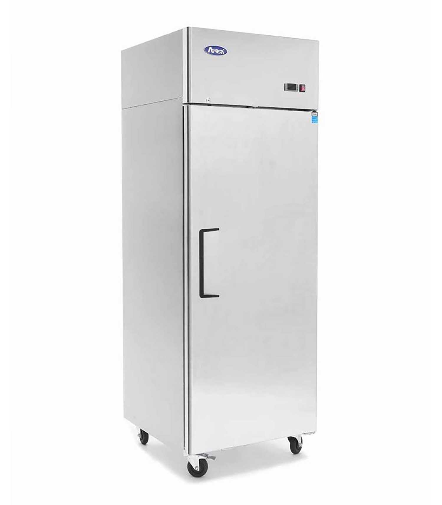 YBF9207GR Atosa YBF9207GR Slimline Upright Single Door Freezer 410L - Image 1