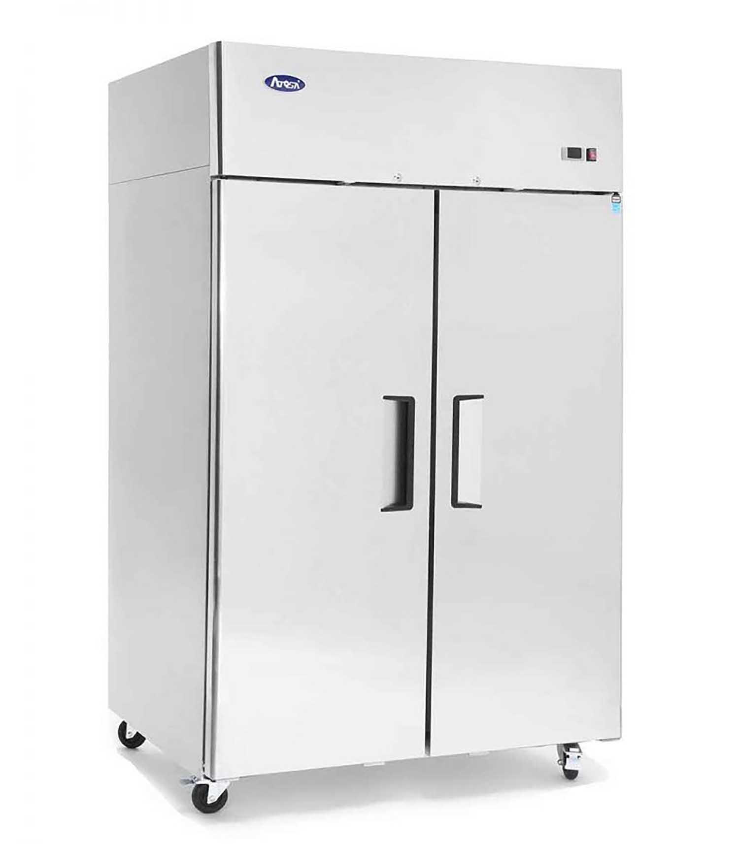 YBF9219GR Atosa YBF9219GR Slimline Upright Double Door Freezer 900ltrs - Image 1