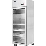 Atosa YCF9401GR Slimline Glass Door Upright Fridge 410ltrs