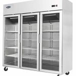 Atosa YCF9403GR Slimline Triple Glass Door Upright Fridge 1390L