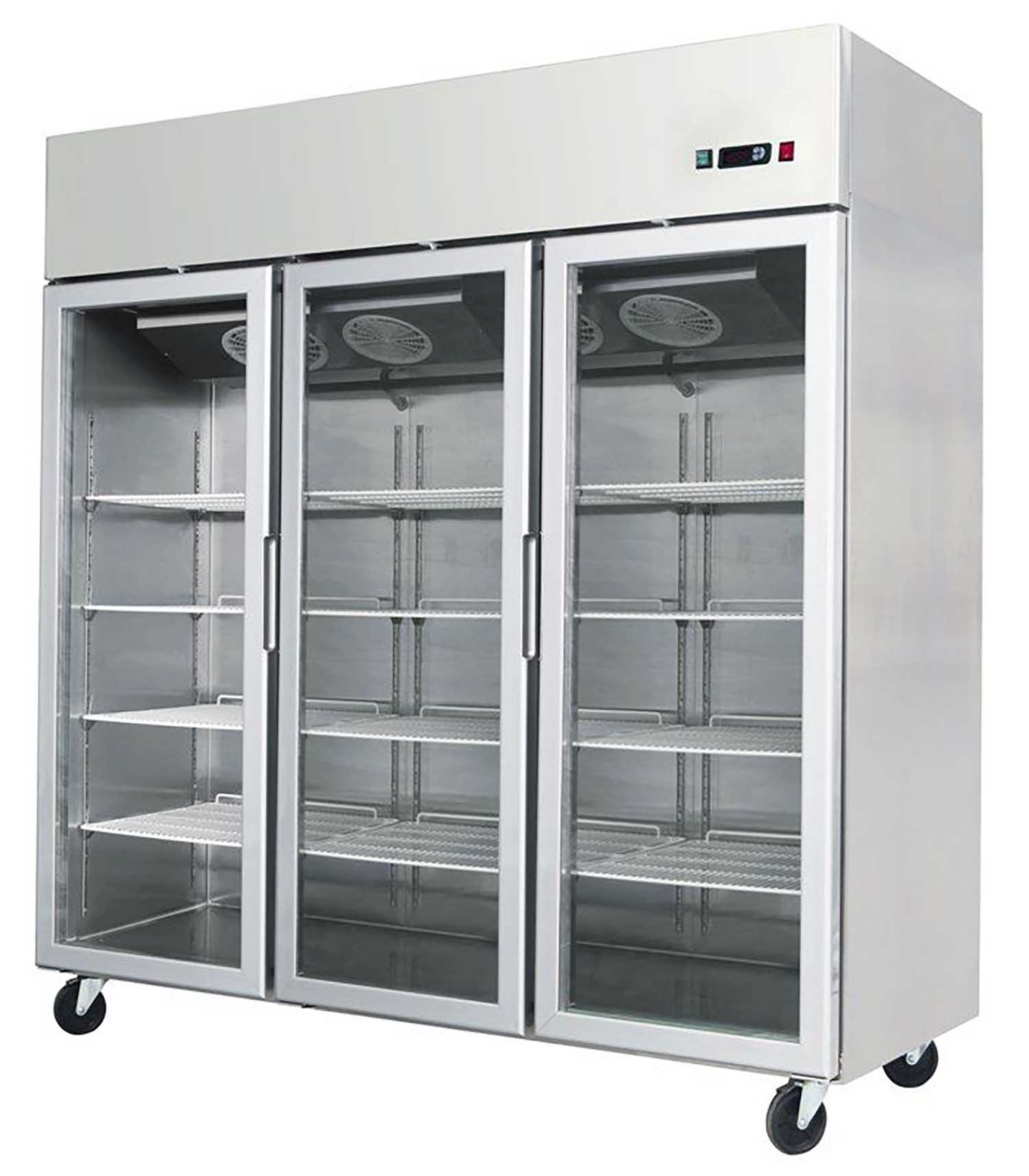 YCF9409 Atosa YCF9409 Slimline Triple Glass Door Upright Freezer 1390L - Image 1