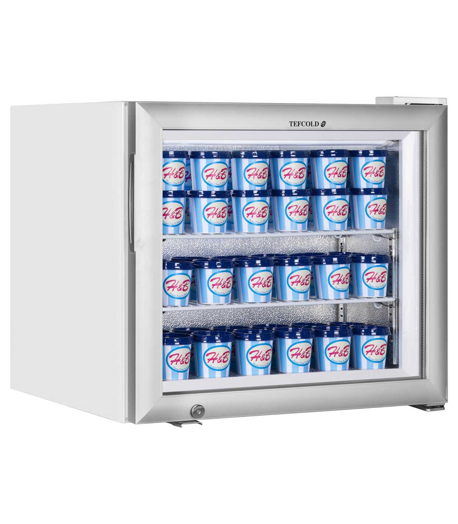 uf50gp-stocked-12 UF50G UF-G Range Glass Door Display Freezer - Image 1