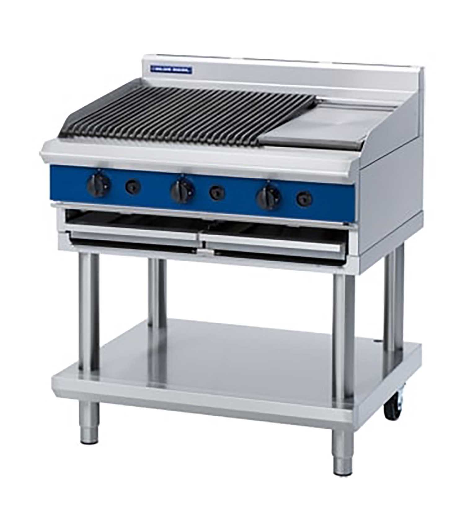 Blue Seal Evolution Series G596-B - 900mm Gas Chargrill Bench Model Blue Seal Evolution Series G596-B - 900mm Gas Chargrill Bench Model - Image 1