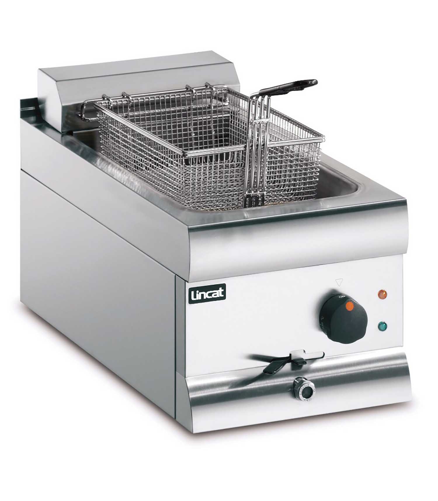 DF33_01 DF33 - Lincat Silverlink 600 Electric Counter-top Single Tank Fryer - 1 Basket - W 300 mm - 3.0 kW - Image 1