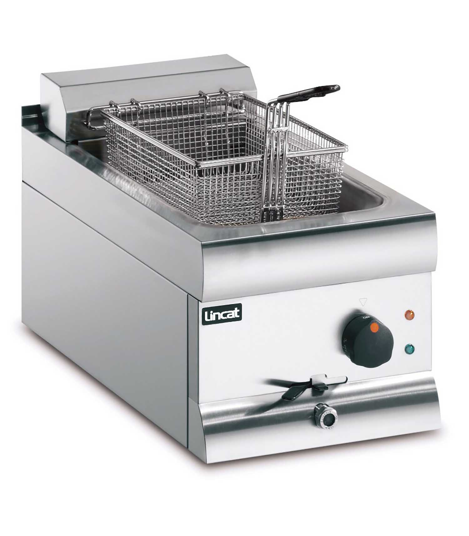 DF39_01 DF39 - Lincat Silverlink 600 Electric Counter-top Single Tank Fryer - 1 Basket - W 300 mm - 9.0 kW - Image 1