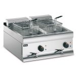 DF66 - Lincat Silverlink 600 Electric Counter-top Twin Tank Fryer - 2 Baskets - W 600 mm - 2 x 3.0 kW