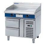 Blue Seal Evolution Series EP516-RB - 900mm Electric Griddle Refrigerated Base