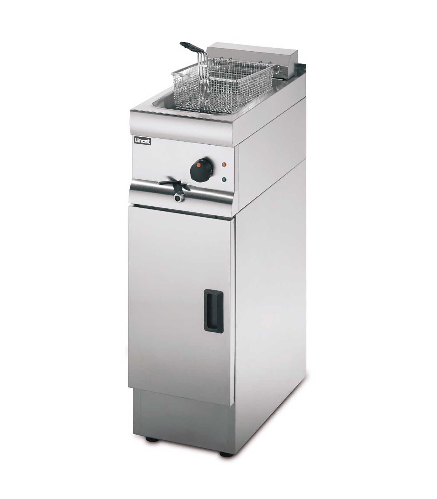 J6_01-1 J6 - Lincat Silverlink 600 Electric Free-standing Single Tank Fryer - 1 Basket - W 300 mm - 6.0 kW - Image 1