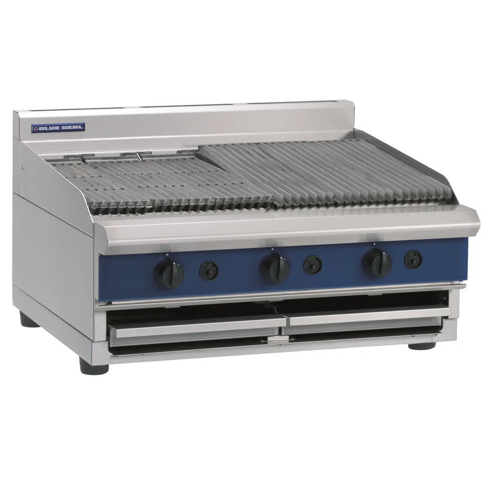 G596-600x600 (1) Blue Seal Evolution Series G596-B - 900mm Gas Chargrill Bench Model - Image 1